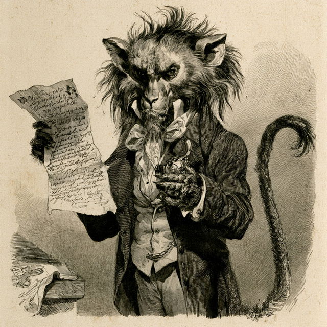 J. J. Grandville style, Midjourney V8.2, render 3 of 4
