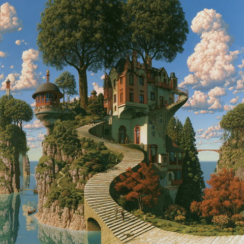 Jacek Yerka style (Painters), Midjourney V8.2