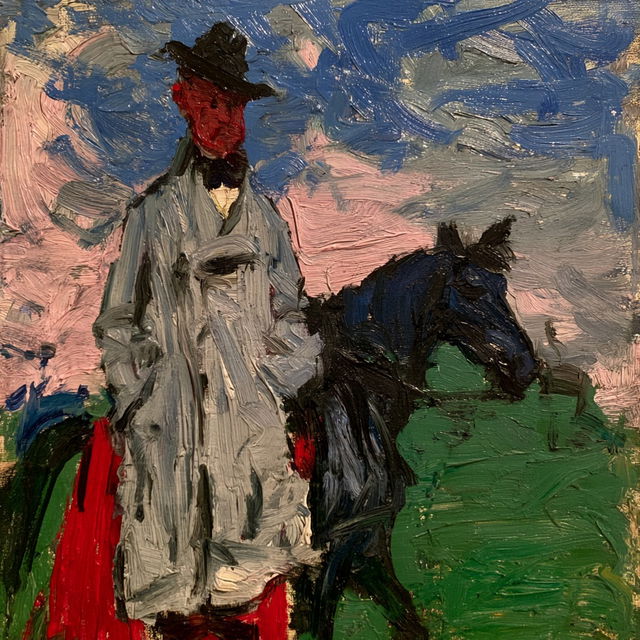 Jack Butler Yeats style, Midjourney V8.2, render 4 of 4