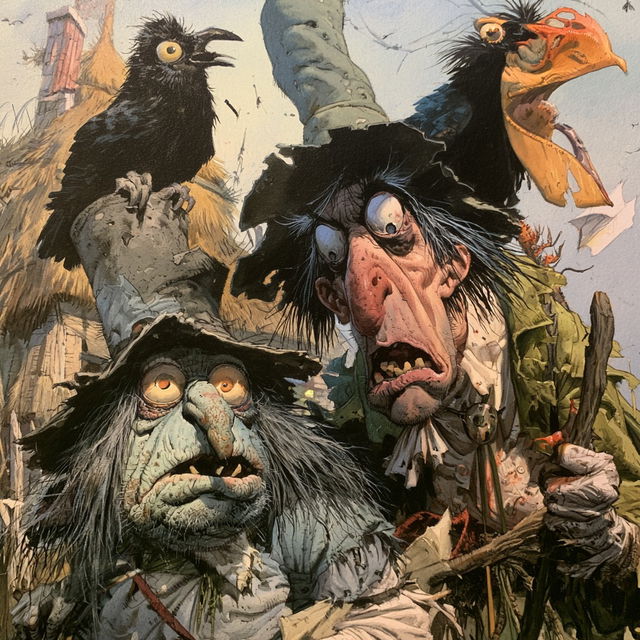 Jack Davis style, Midjourney V8.2, render 2 of 4