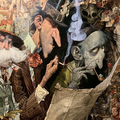 Jack Davis style (Illustrators), Midjourney V8.2