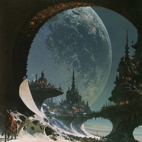 Jack Gaughan style (Illustrators), Midjourney V8.2