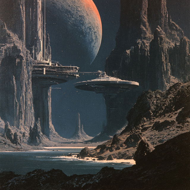 Jack Gaughan style, Midjourney V8.2, render 4 of 4