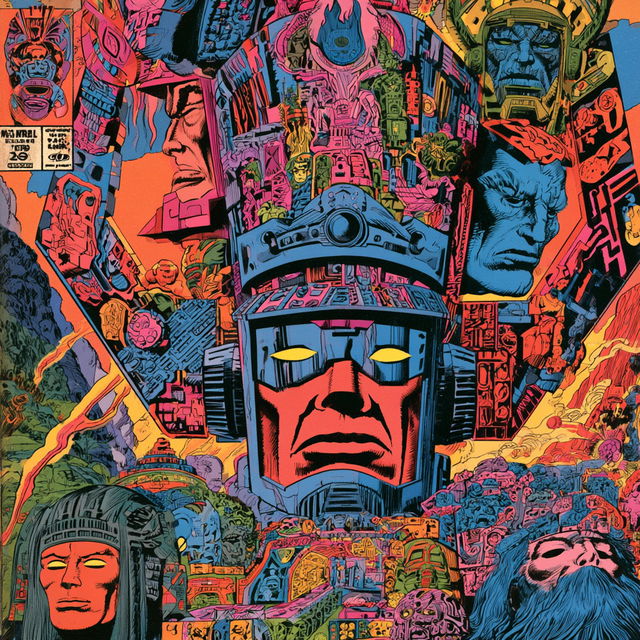 Jack Kirby style, Midjourney V8.2, render 1 of 4