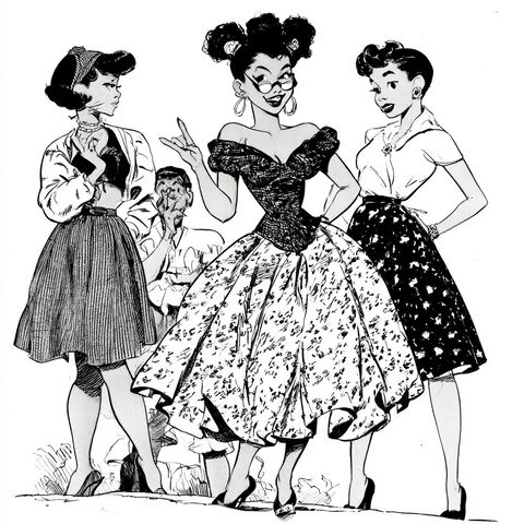 Jackie Ormes style (Illustrators), Midjourney V8.2