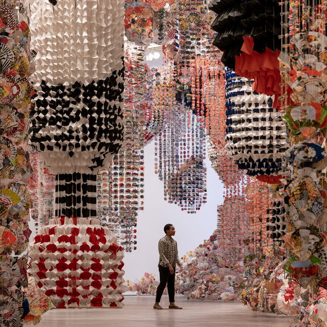 Jacob Hashimoto style, Midjourney V8.2, render 4 of 4