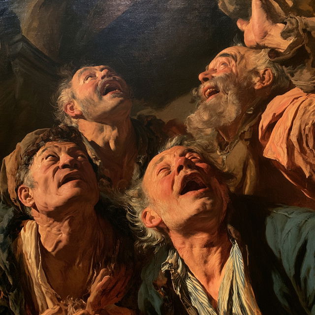 Jacob Jordaens style, Midjourney V8.2, render 3 of 4