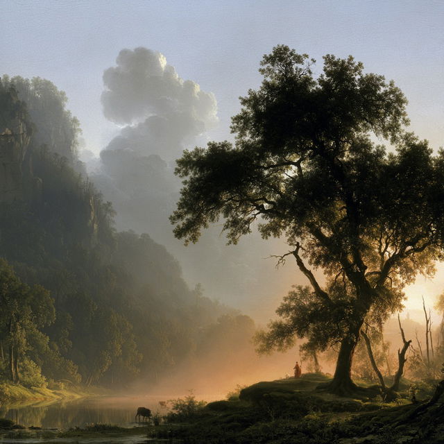 Jacob Philipp Hackert style, Midjourney V8.2, render 2 of 4