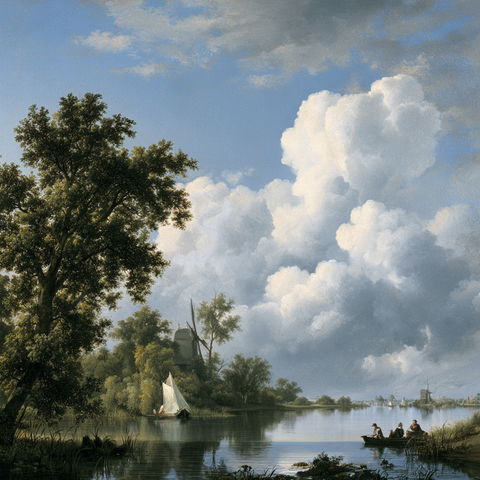 Jacob van Ruisdael style (Painters), Midjourney V8.2