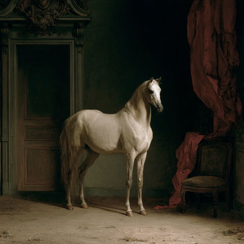 Jacques-Laurent Agasse style (Painters), Midjourney V8.2