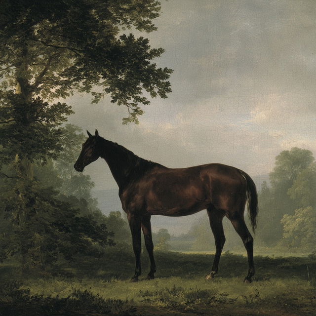Jacques-Laurent Agasse style, Midjourney V8.2, render 4 of 4