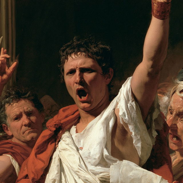 Jacques-Louis David style, Midjourney V8.2, render 1 of 4