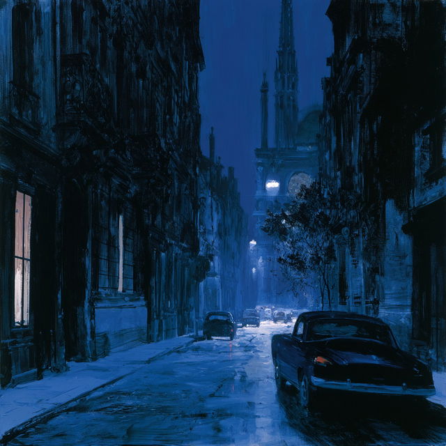 Jacques Monory style, Midjourney V8.2, render 3 of 4