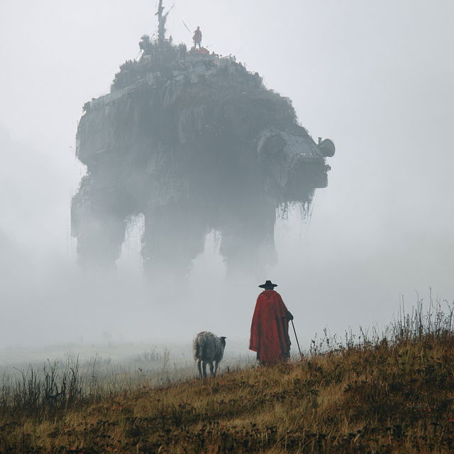 Jakub Rozalski style, Midjourney V8.2, render 2 of 4