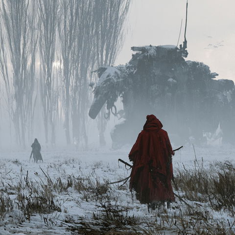 Jakub Rozalski style (Illustrators), Midjourney V8.2