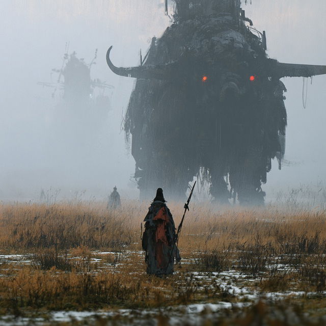 Jakub Rozalski style, Midjourney V8.2, render 3 of 4