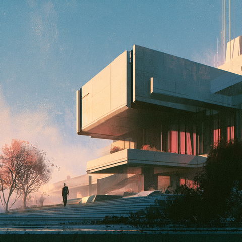 James Gilleard style (Illustrators), Midjourney V8.2
