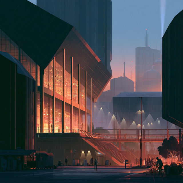 James Gilleard style, Midjourney V8.2, render 4 of 4