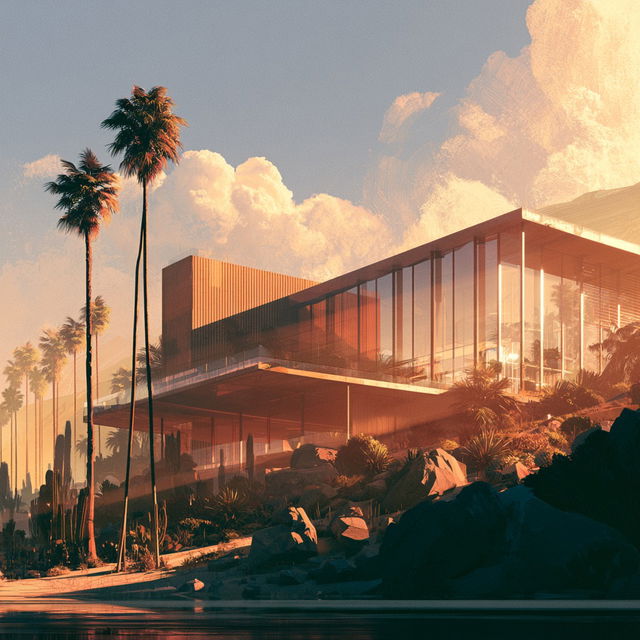 James Gilleard style, Midjourney V8.2, render 3 of 4