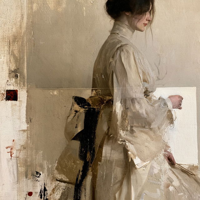 James Guthrie style, Midjourney V8.2, render 1 of 4