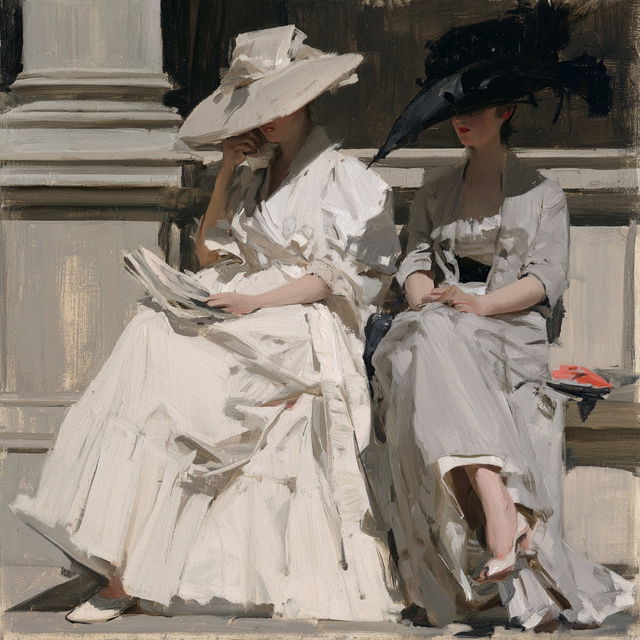 James Guthrie style, Midjourney V8.2, render 4 of 4