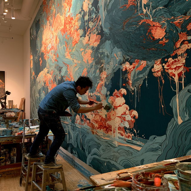 James Jean style, Midjourney V8.2, render 2 of 4