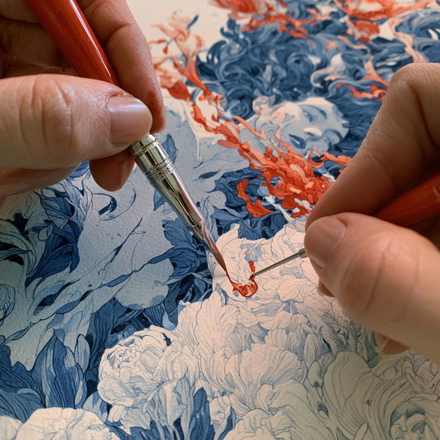 James Jean style, Midjourney V8.2, render 3 of 4