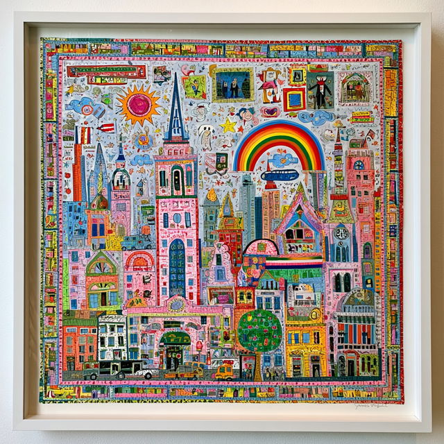 James Rizzi style, Midjourney V8.2, render 4 of 4
