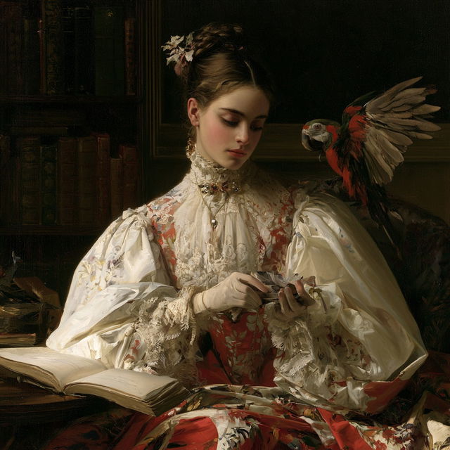 James Sant style, Midjourney V8.2, render 3 of 4