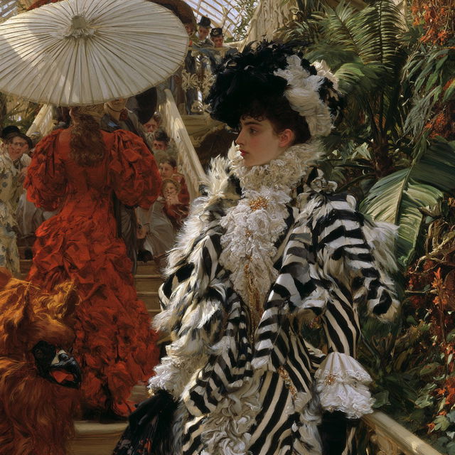 James Tissot style, Midjourney V8.2, render 3 of 4
