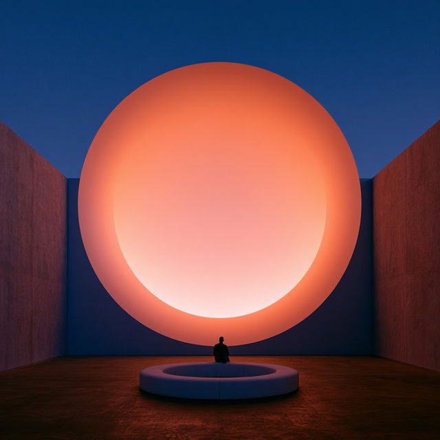 James Turrell style, Midjourney V8.2, render 4 of 4