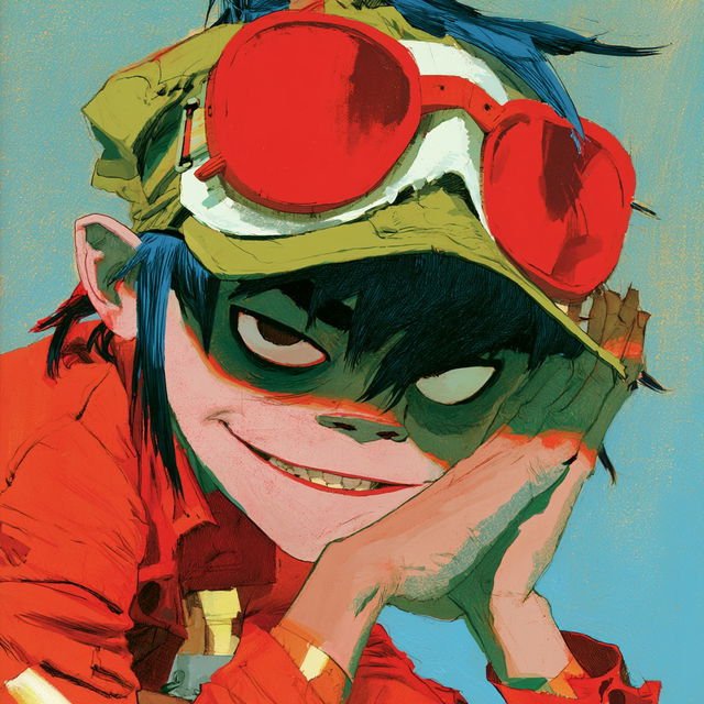 Jamie Hewlett style, Midjourney V8.2, render 2 of 4