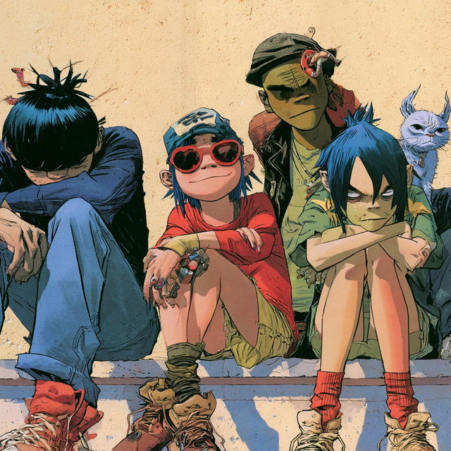 Jamie Hewlett style, Midjourney V8.2, render 1 of 4