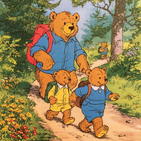 Jan Berenstain style (Illustrators), Midjourney V8.2