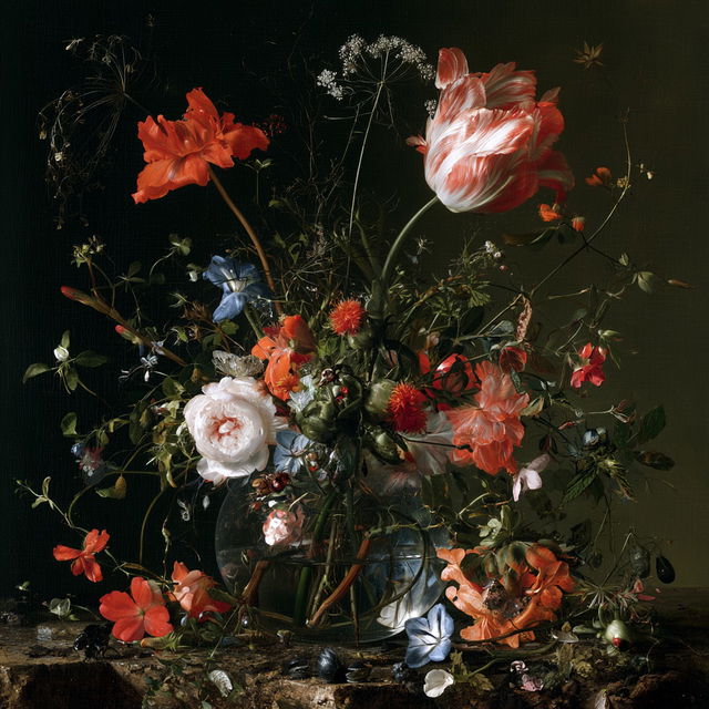 Jan Davidsz de Heem style, Midjourney V8.2, render 2 of 4