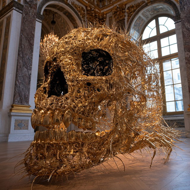 Jan Fabre style, Midjourney V8.2, render 3 of 4