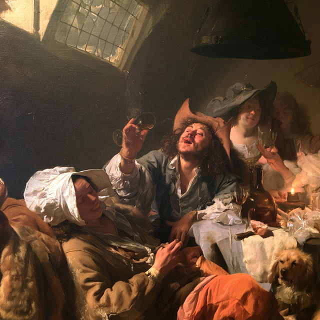 Jan Steen style, Midjourney V8.2, render 4 of 4