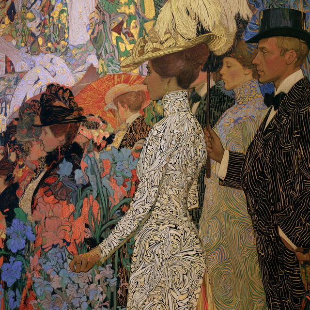 Jan Toorop style, Midjourney V8.2, render 4 of 4