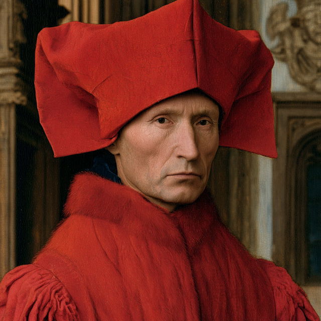 Jan Van Eyck style, Midjourney V8.2, render 2 of 4