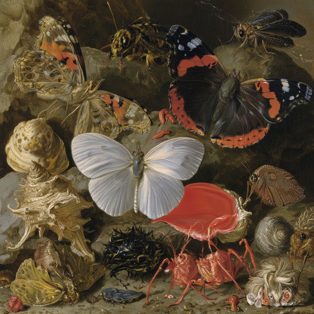 Jan van Kessel the Elder style, Midjourney V8.2, render 3 of 4