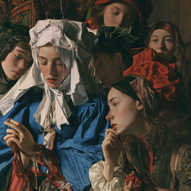 Jan van Scorel style, Midjourney V8.2, render 2 of 4