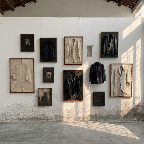 Jannis Kounellis style (Sculptors), Midjourney V8.2