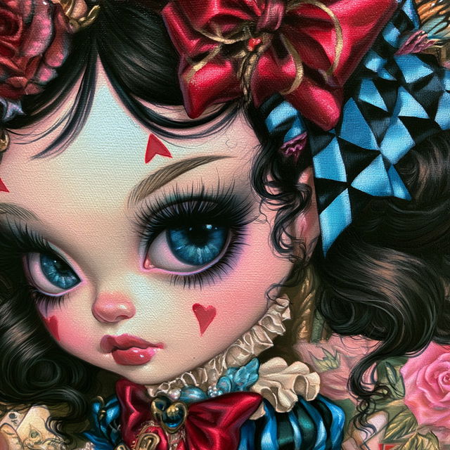 Jasmine Becket-Griffith style, Midjourney V8.2, render 2 of 4