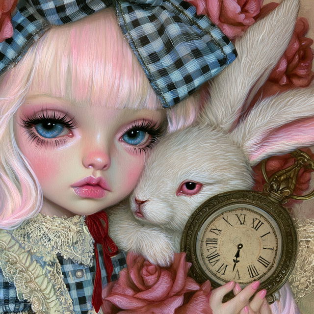 Jasmine Becket-Griffith style, Midjourney V8.2, render 1 of 4