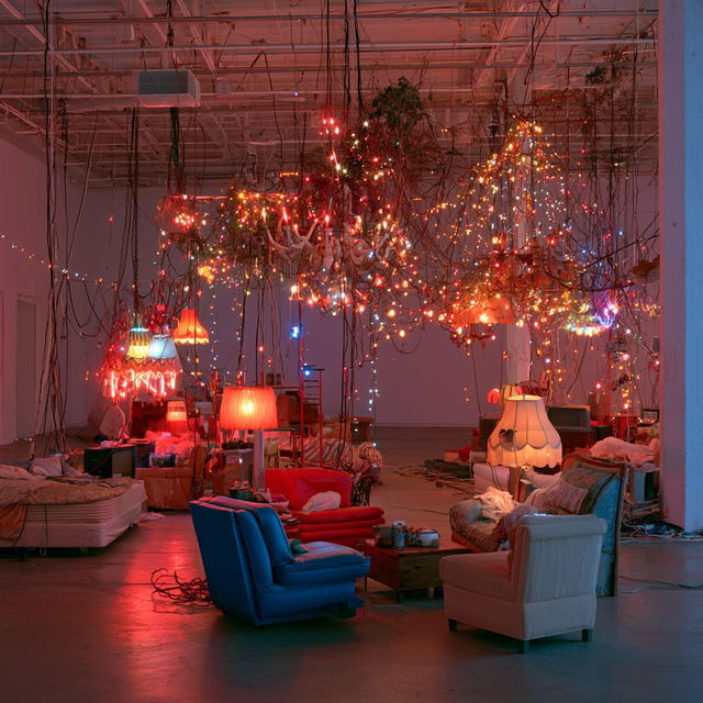 Jason Rhoades style, Midjourney V8.2, render 3 of 4