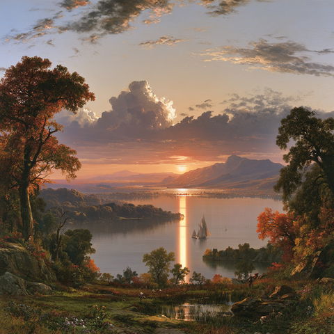 Jasper Francis Cropsey style (Painters), Midjourney V8.2