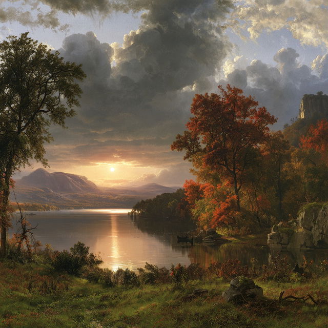 Jasper Francis Cropsey style, Midjourney V8.2, render 3 of 4