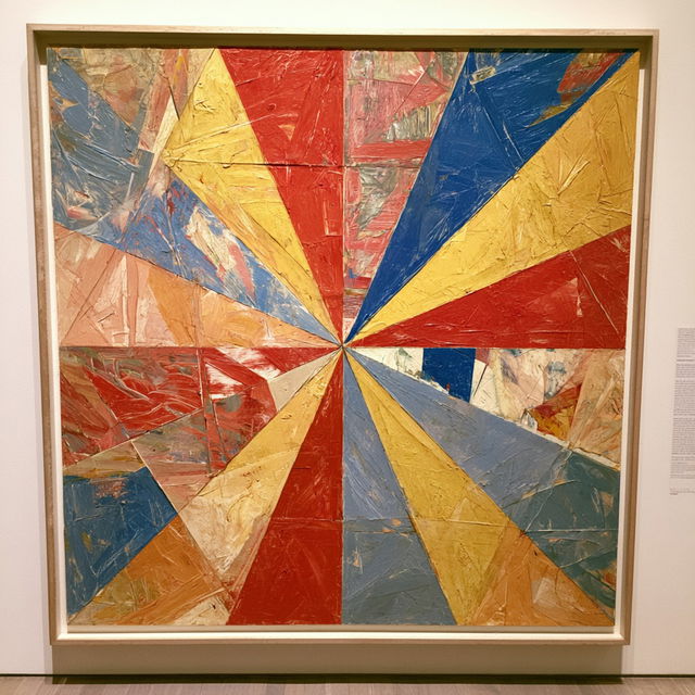 Jasper Johns style, Midjourney V8.2, render 2 of 4