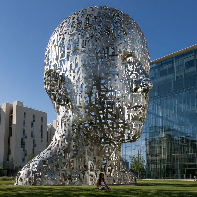 Jaume Plensa style, Midjourney V8.2, render 4 of 4