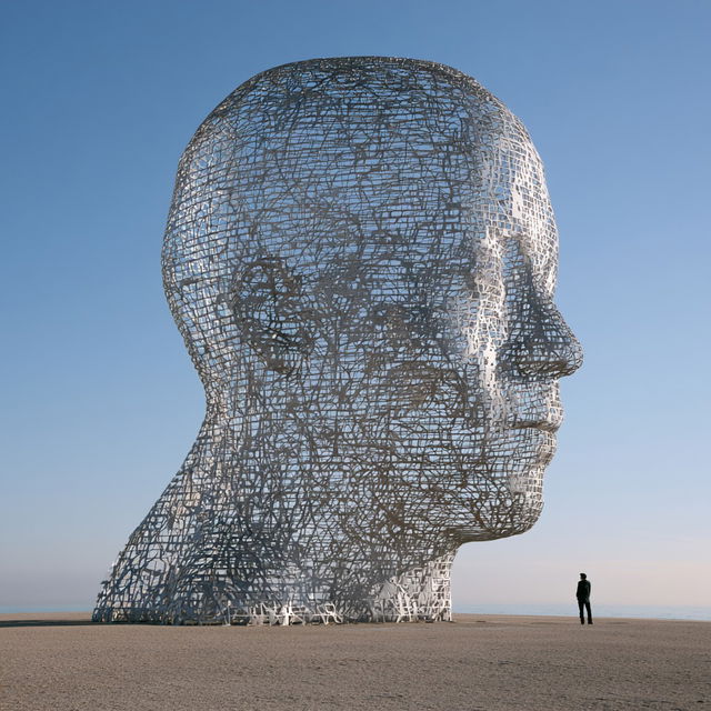 Jaume Plensa style, Midjourney V8.2, render 3 of 4